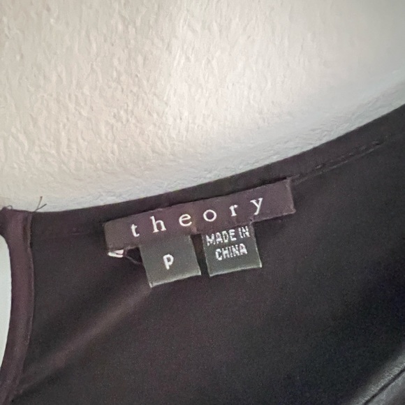 Theory Jersey Knit black MIDI Dress. Size P. Cap Sleeves. - Picture 5 of 6